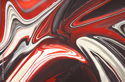 Black and Red Liquid marble texture background