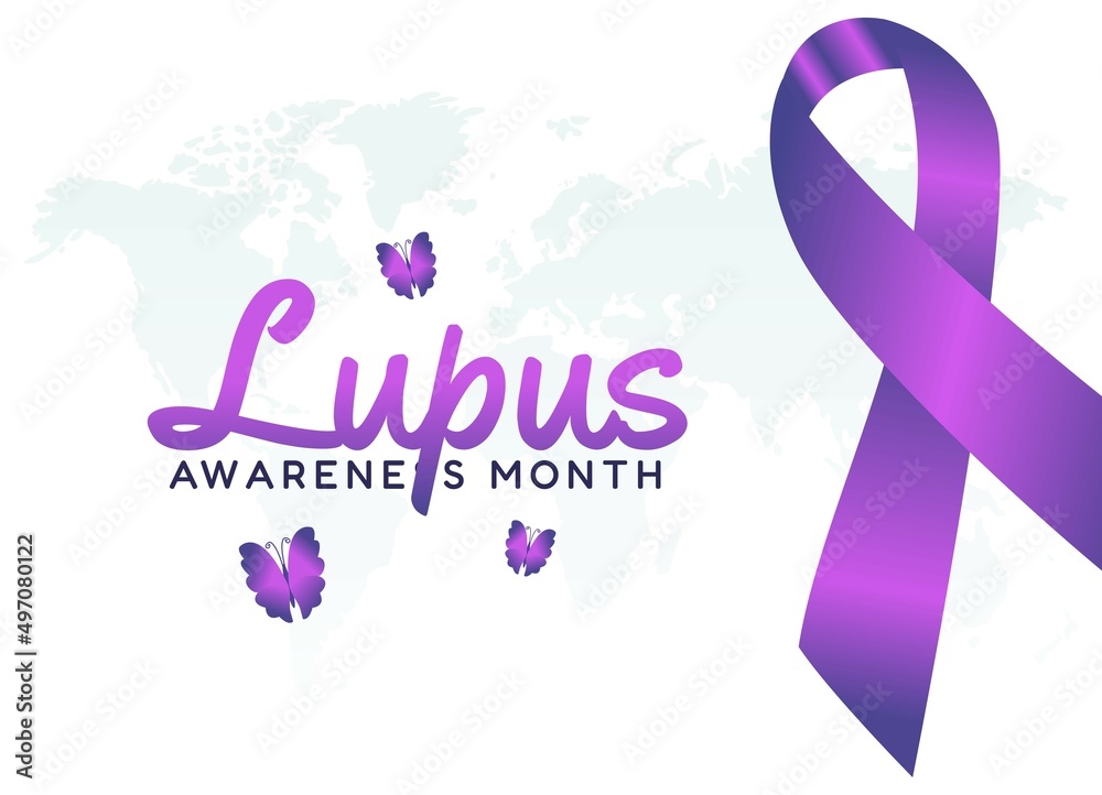 vector graphic of lupus awareness month good for lupus awareness month