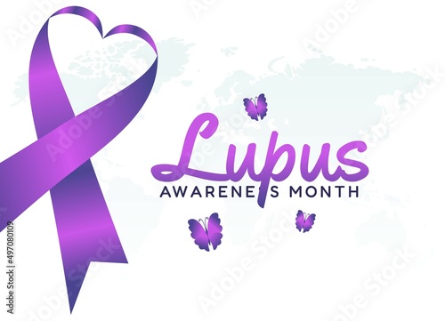 vector graphic of lupus awareness month good for lupus awareness month celebration. flat design. flyer design.flat illustration.