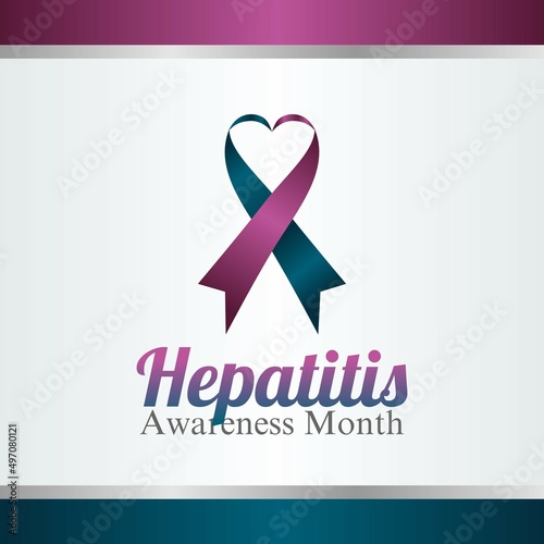 vector graphic of hepatitis awareness month good for hepatitis awareness month celebration. flat design. flyer design.flat illustration.