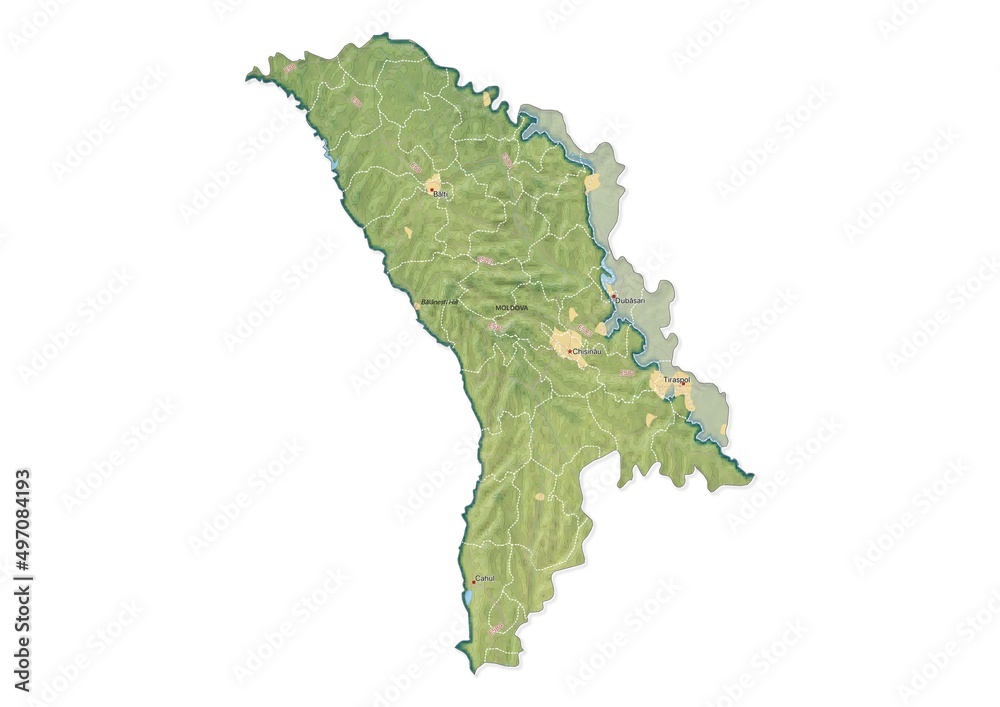 Isolated map of Moldova with capital, national borders, important cities, rivers,lakes. Detailed map of Moldova suitable for large size prints and digital editing. Isolated map of Moldova with capital, national borders, important cities, rivers,lakes. Detailed map of Moldova suitable for large size prints and digital editing.