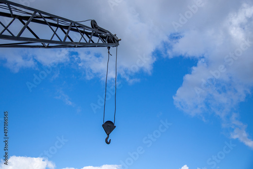 crane against sky