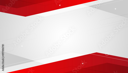 Valokuva Abstract red gray gray white blank space modern futuristic background vector illustration design