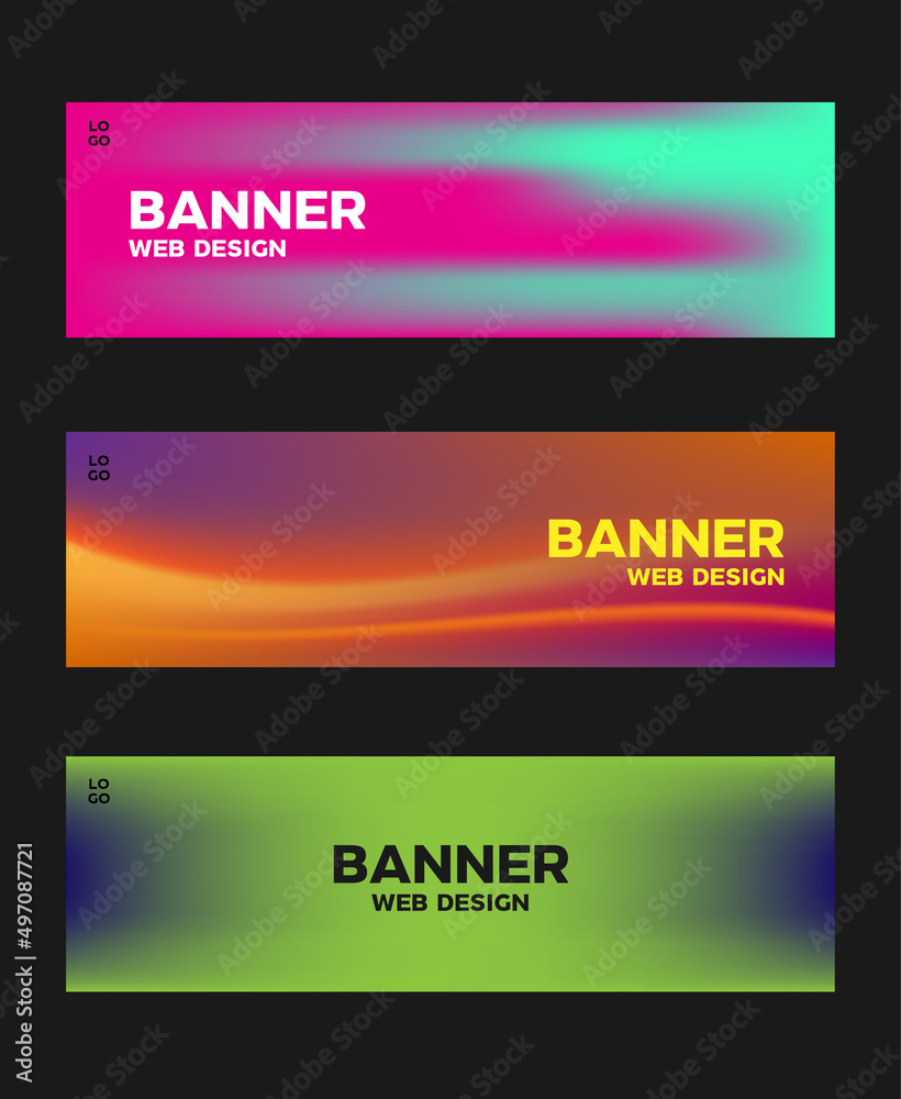 sale banner template liquid style, header website gradient abstract background