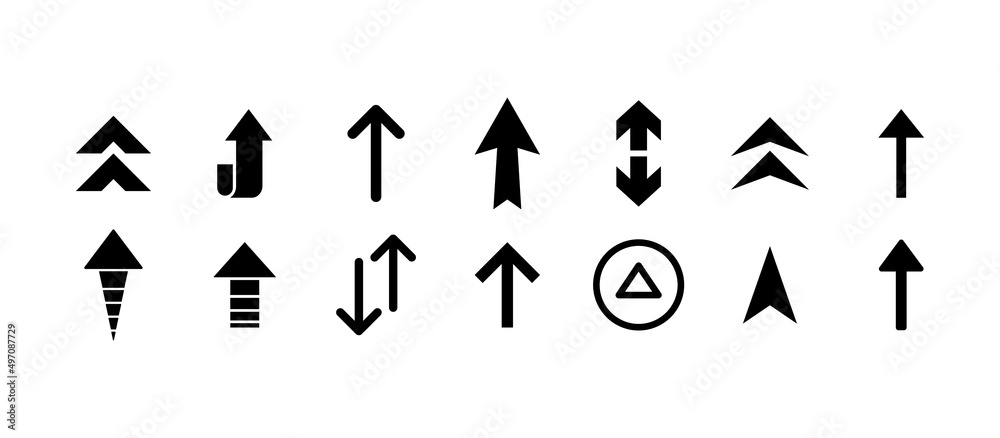 Arrows set. Arrow icon collection. Arrow flat style isolated. Stock vector. Set different arrows or web design. Arrows set. Arrow icon collection. Arrow flat style isolated. Stock vector. Set different arrows or web design.