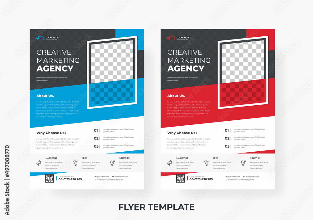 Obraz premium Corporate business Flyer Layout template design