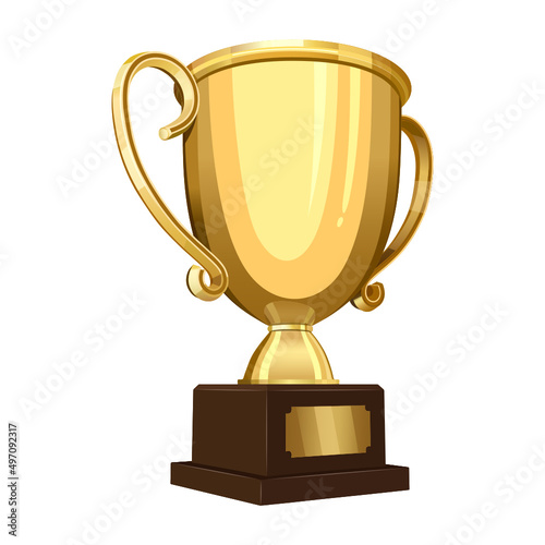 Gold Award Trophy Cups