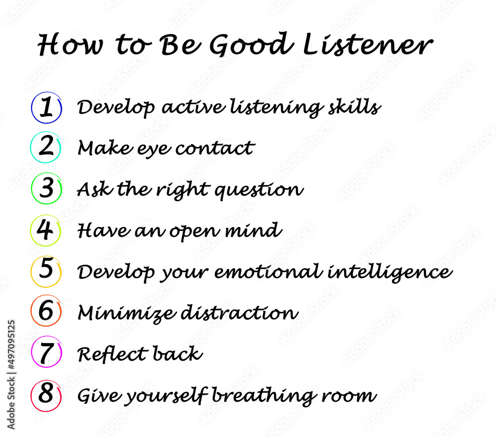 How to Be Good Listener