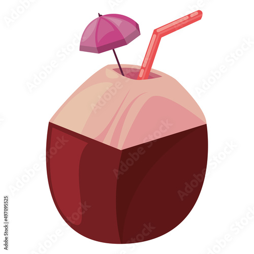 coconut summer cocktail