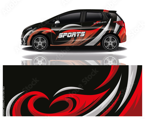 wrap car design template