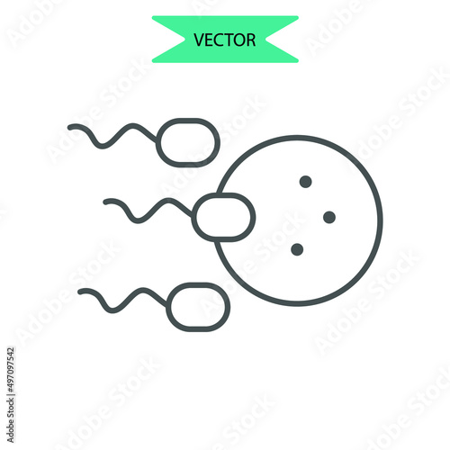 fertilization icons  symbol vector elements for infographic web