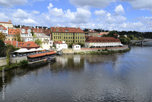 Hradczany widziane z Mostu Karola, Praga