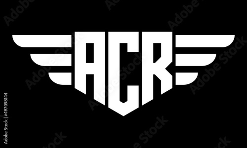 ACR geometric logo design vector template | monogram logo | abstract logo | wordmark logo | lettermark logo | business logo | brand logo | flat logo. photo