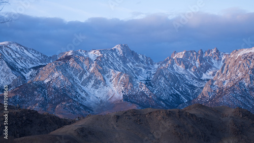 Sierra Nevada Mountains with snow © Allen Penton