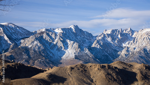 Sierra Nevada Mountains with snow © Allen Penton