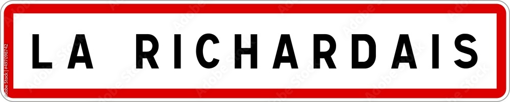 Panneau entrée ville agglomération La Richardais / Town entrance sign La Richardais Panneau entrée ville agglomération La Richardais / Town entrance sign La Richardais