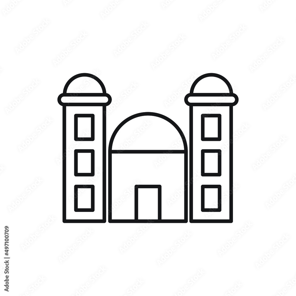 Building Icon line for website, symbol presentation Building Icon line for website, symbol presentation