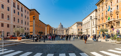 Saint Peter's Basilica and Via della Conciliazione photo