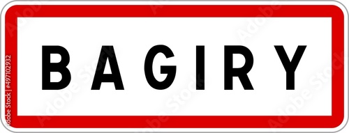 Wallpaper Mural Panneau entrée ville agglomération Bagiry / Town entrance sign Bagiry Torontodigital.ca