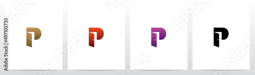 Door Open Letter Logo Design P