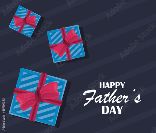 fathers day lettering postcard
