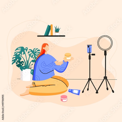 makeuo tutorial video bloger at home with phone
