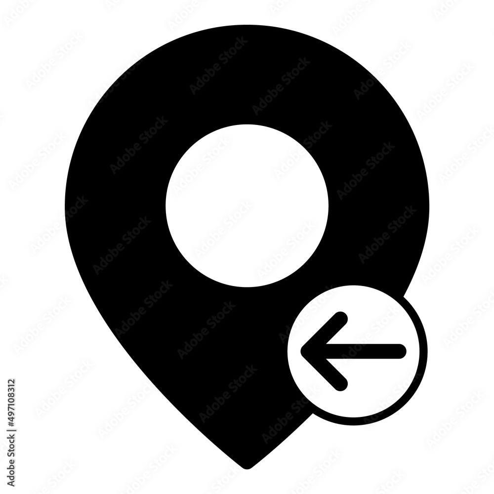 Import Map Pin Flat Icon Isolated On White Background Import Map Pin Flat Icon Isolated On White Background