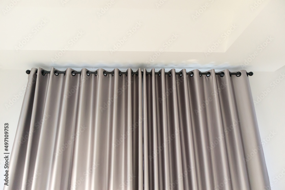 Curtain window interior decoration in living room Curtain window interior decoration in living room