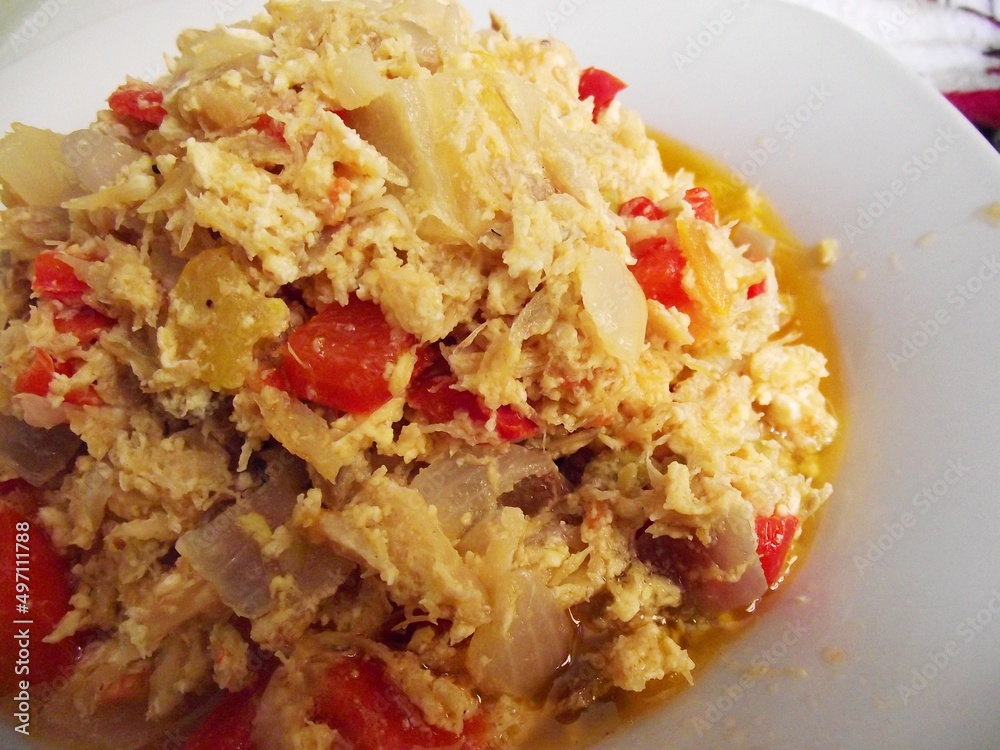 Stewed codfish Stewed codfish