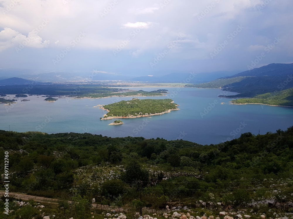 Fototapeta premium Slansko Jezero, Monténégro