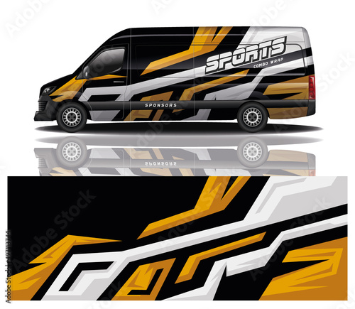 wrap car design template