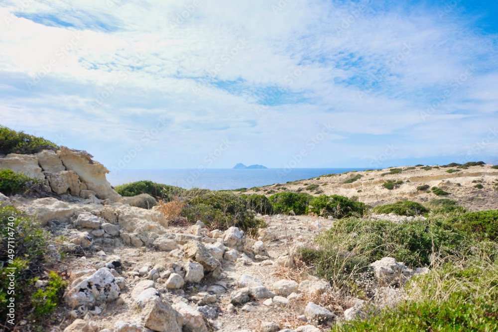 Obraz premium View on Paximadia islands from Crete