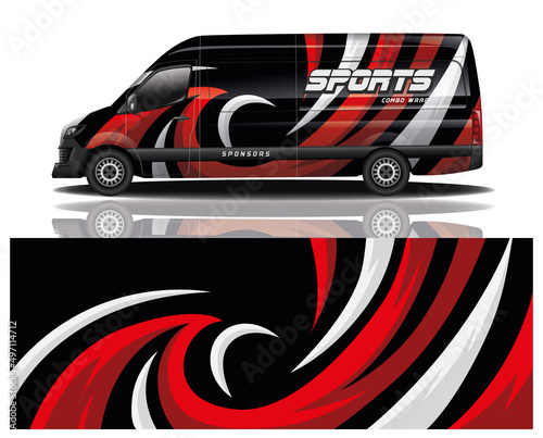 wrap car design template