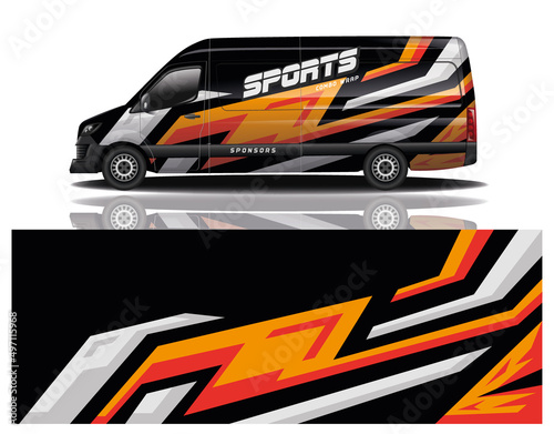 wrap car design template