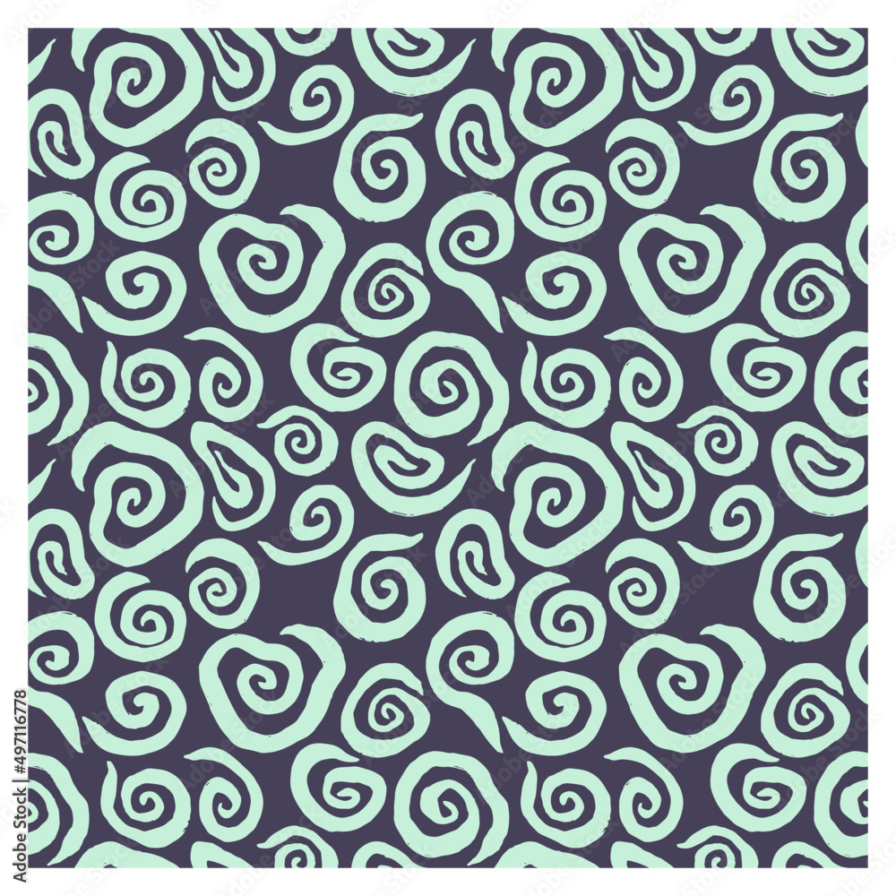 Seamless pattern of swirling lines. Seamless pattern of swirling lines.