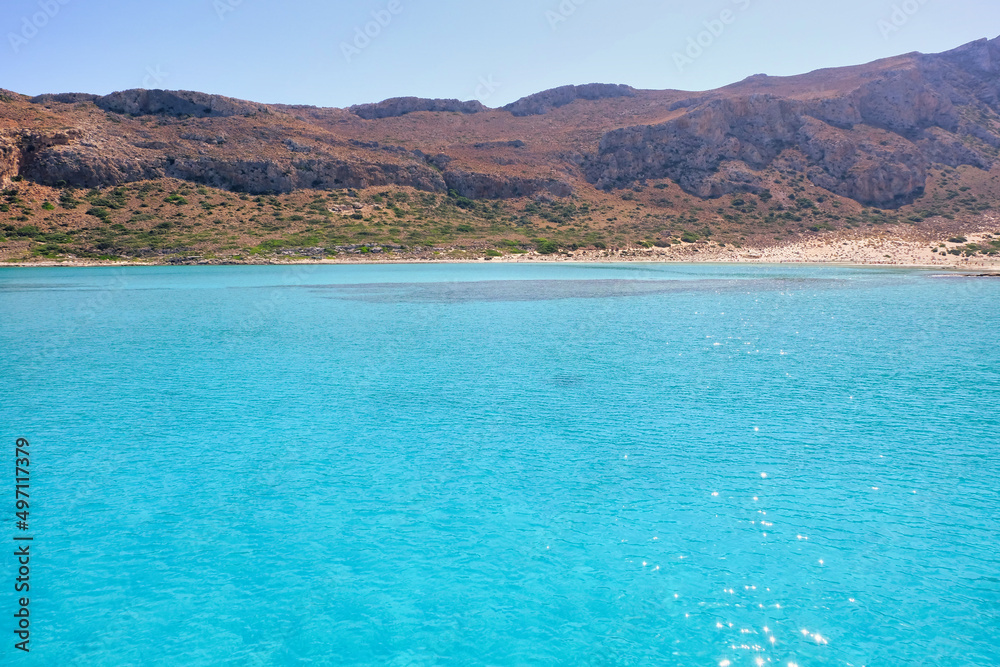 Balos beach lagoon on Crete