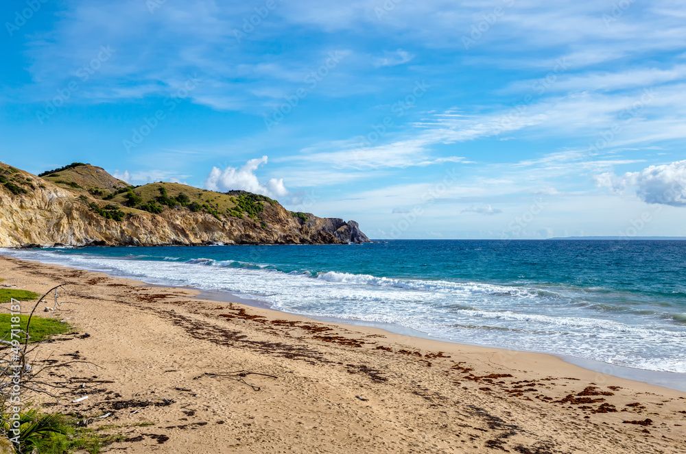 Beach Grande Anse, Terre-de-Haut, Iles des Saintes, Les Saintes, Guadeloupe, Lesser Antilles, Caribbean.