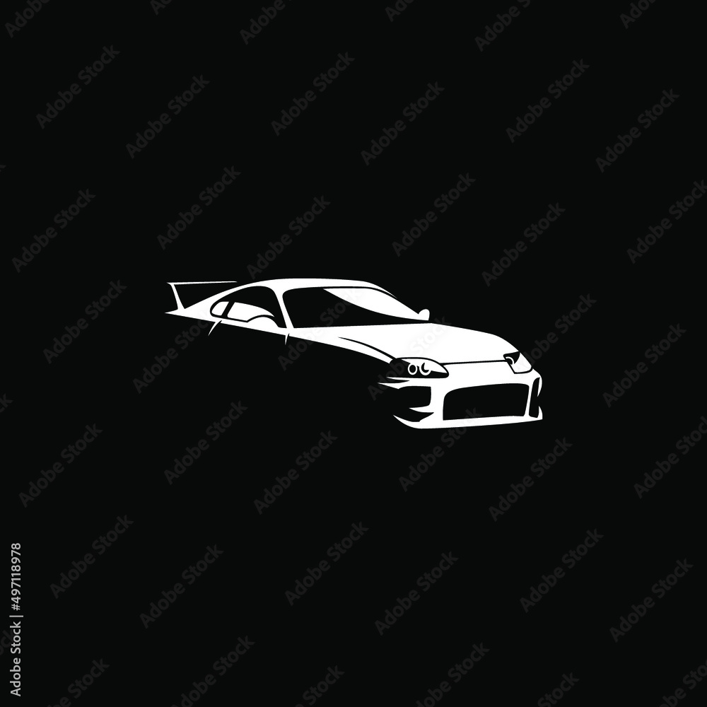 Japanese sport car vector for your logo suggestion