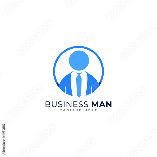 Free Download Business man logo design template - GFXLoad