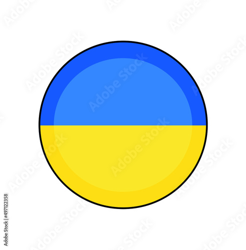 Free Download Ukraine Flag Round Button European push button concepts in 3D.  - GFXLoad