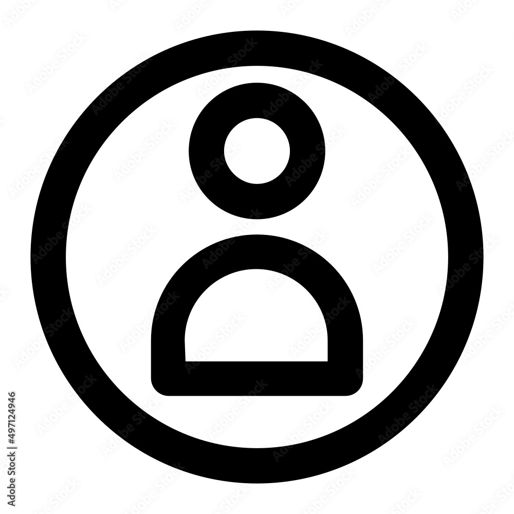 illustration of user avatar icon outline on transparent background illustration of user avatar icon outline on transparent background