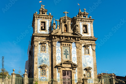 Portugal, Porto, Facade ofÊChurch of Saint Ildefonso photo