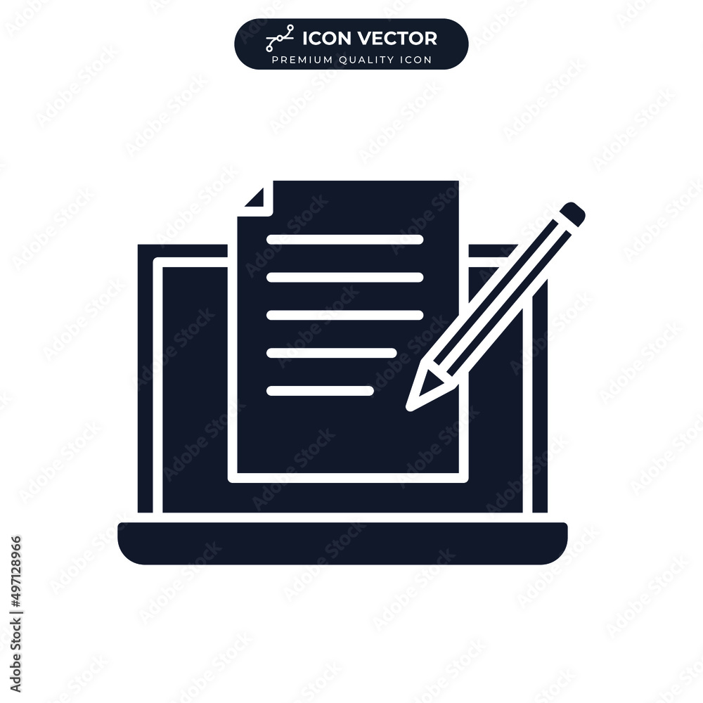 blogging icon symbol template for graphic and web design collection logo vector illustration blogging icon symbol template for graphic and web design collection logo vector illustration