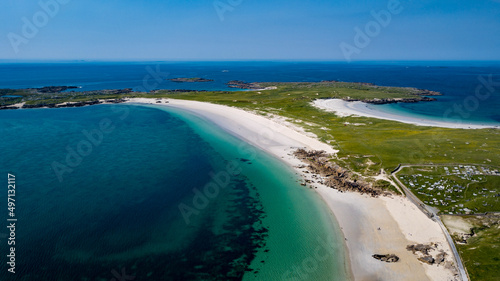 The irish coastline showing beach and ocean  