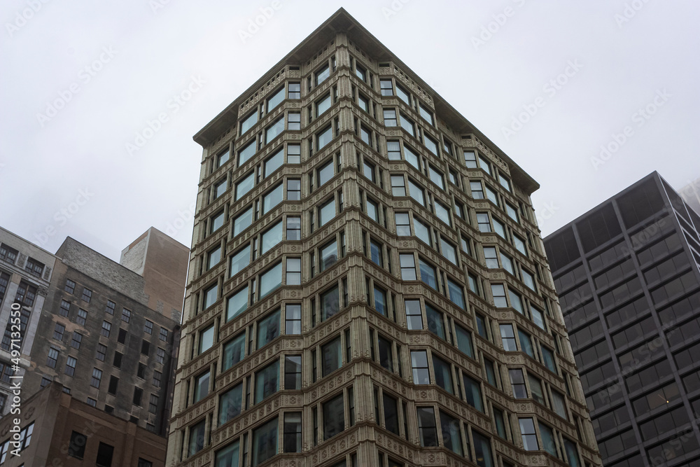 Top of an early office tower