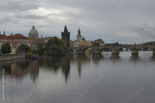 Widok na zamek królewski na Hradczanach, Praga