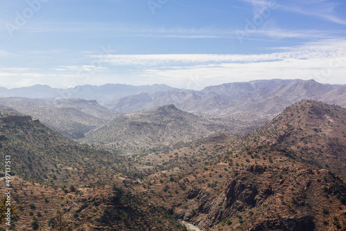 Landschaft des Atlas Gebirges in Marokko