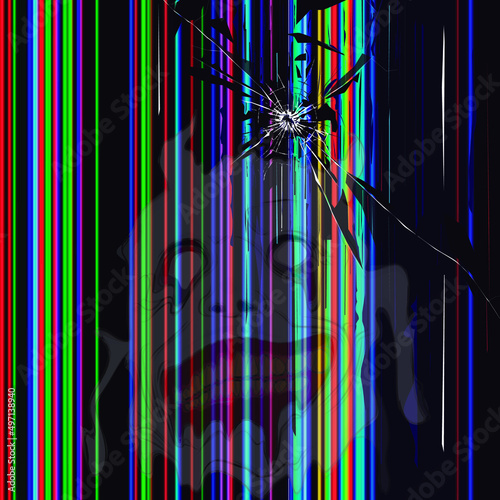 Cracked screen prank, but with hidden ghost.