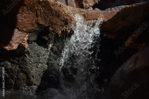 Small Desert River Waterfall