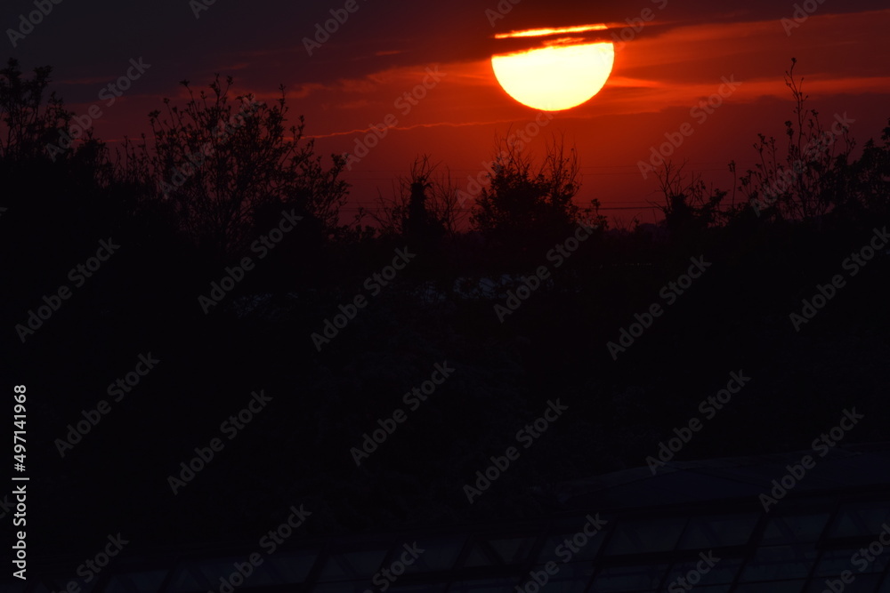 Obraz premium sunset in the mountains